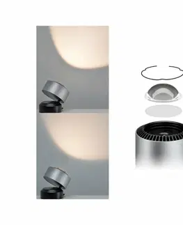 LED stolní lampy PAULMANN LED stolní lampa Aldan 3,5W černá/hliník kartáčovaný stmívatelné 797.18 P 79718