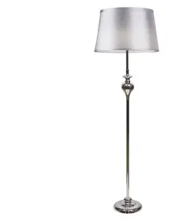 Lampy  Stojací lampa PRIMA 1xE27/60W/230V stříbrná/lesklý chrom 