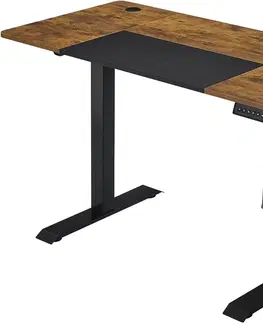 Psací stoly SONGMICS Psací stůl Foral elektricky nastavitelný 120 cm hnědý