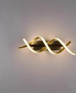 Nástěnná svítidla Trio Lighting LED nástěnné světlo Sequence stmívatelné CCT mosaz