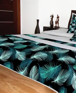 Přehozy na postel 3D s barevným potiskem Přehoz na postel s moderním potiskem
