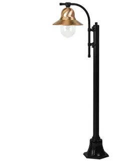 Pouliční osvětlení K.S. Verlichting Tyčové svítidlo Toscane 1 světlo 150 cm, černé