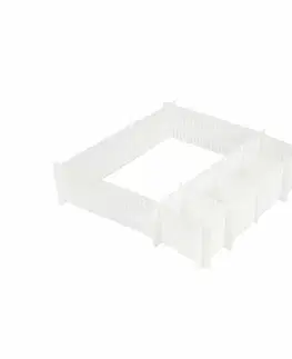 Úložné boxy Compactor Organizér do zásuvky Free, bílá