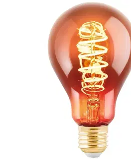Žárovky Eglo Stmívatelná filamentová LED žárovka , E27, A75, 4W, 30lm, 2000K, teplá bílá, měděná 110089