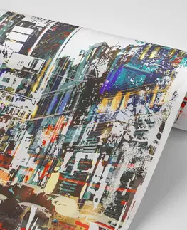 Samolepící tapety Samolepící tapeta abstraktní panorama města