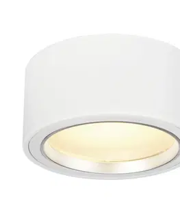 Klasická stropní svítidla SLV BIG WHITE PL PŘISAZENÝ REFLEKTOR 48, stropní svítidlo, LED, 3000K, kulaté, bílé, 1 800 ml, max. 21 W, vč. ovladače LED 161461