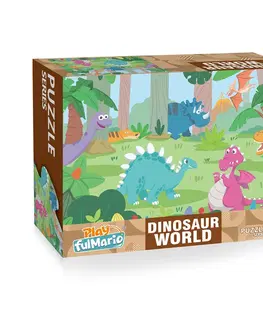 Hračky puzzle RAPPA - Puzzle s dinosaury 24 dílů 50 x 34 cm