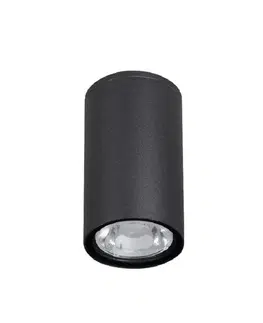 LED stropní svítidla NOVA LUCE venkovní stropní svítidlo CECI černý hliník skleněný difuzor Osram LED 3W 3000K 100-240V 52st. IP65 9220022