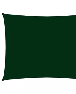 Stínící textilie Stínící plachta obdélníková oxfordská látka 4 x 6 m Dekorhome Tmavě zelená