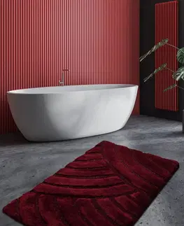 Koupelnové předložky L'essentiel Koupelnový kobereček Cherry 70x120 cm vínový