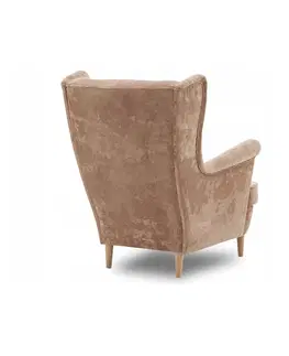 Židle Béžové křeslo ve stylu GLAMOUR