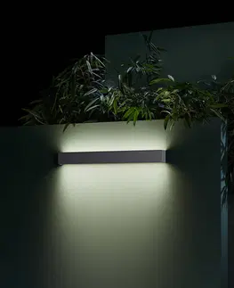 Venkovní nástěnná svítidla LEDS-C4 LEDS-C4 Afrodita Infinite venkovní světlo antracit