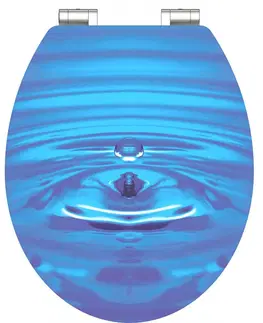 WC sedátka Eisl Wc sedátko Blue Drop MDF HG se zpomalovacím mechanismem SOFT-CLOSE 80525BlueDrop