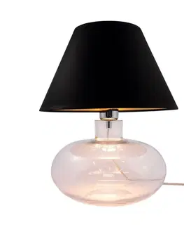Designové stolní lampy ZUMALINE Stolní lampa MERSIN čirá 5514BKGO
