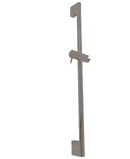 Sprchy a sprchové panely SLEZAK-RAV Sprchová tyč s posuvným držákem metal grey kartáčovaná, Barva: METAL GREY kartáčovaná , Povrchová úprava: PVD PD0015MGK