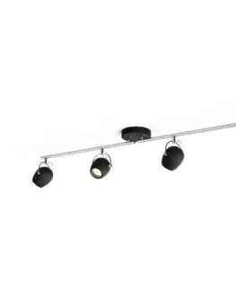 LED bodová svítidla LED Bodové svítidlo Philips Rivano 50614/30/P0 4x4,3W černé 2700K