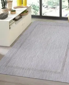 Koberce a koberečky Vopi Koberec venkovní Relax stříbrná, 60 x 110 cm