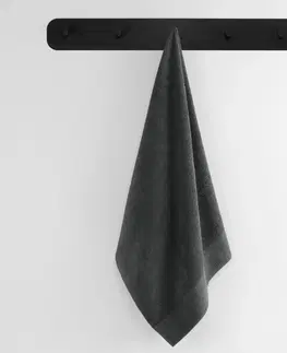 Ručníky Bavlněný ručník AmeliaHome AMARI tmavě šedý, velikost 50x100