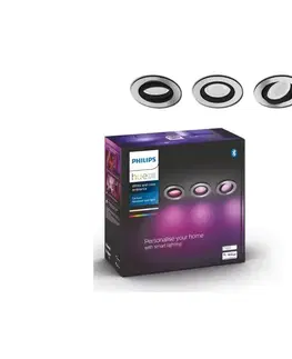 Svítidla Philips - SADA 3x LED RGB Stmívatelné podhledové svítidlo Hue CENTURA 1xGU10/5,7W/230V 2000-6500K