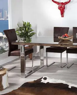 Jídelní stoly LuxD Luxusní jídelní stůl z masivu Shark 180cm