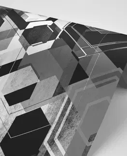 Samolepící tapety Samolepící tapeta geometrie v černobílém provedení