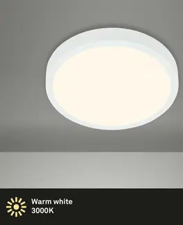 LED stropní svítidla BRILONER LED přisazené svítidlo pr. 28 cm, 16 W, 2000 lm, bílé BRILO 3700-016