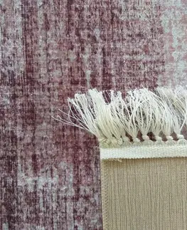 Běhouny Fialový koberec do kuchyně s třásněmi Šířka: 160 cm | Délka: 220 cm
