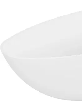 Vany MEXEN Imola volně stojící vana litý mramor 160 x 81 cm, bílá mat 57281608000
