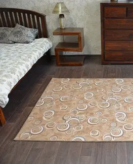 Koberce a koberečky Dywany Lusczow Kusový koberec DROPS Bubbles béžový, velikost 300x400
