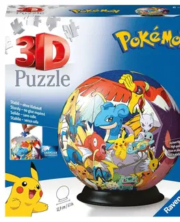 Hračky puzzle RAVENSBURGER - Puzzle-Ball Pokémon 72 Dílků