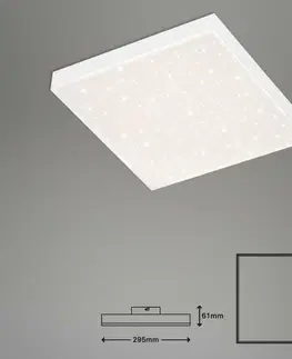 LED stropní svítidla BRILONER CCT svítidlo LED panel, 29,5 cm, 15 W, bílé BRILO 7381-016