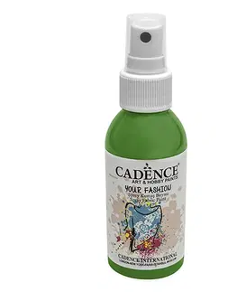 Hračky CADENCE - Textilná farba v spreji, zelená, 100ml