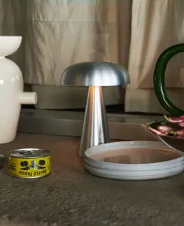 Stolní lampy &Tradition &Tradiční dobíjecí stolní lampa Como SC53, barva hliníku