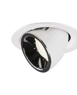 LED podhledová svítidla SLV BIG WHITE NUMINOS GIMBLE M zápustné stropní svítidlo bílé/chrom 4000 K 55° 1005974