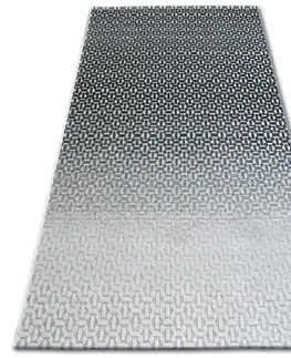 Koberce a koberečky Dywany Lusczow Kusový koberec LISBOA 27208/356 structural černý / šedý, velikost 80x150