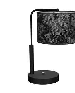 Lampy  Stolní lampa SATINO 1xE27/60W/230V černá/šedá 