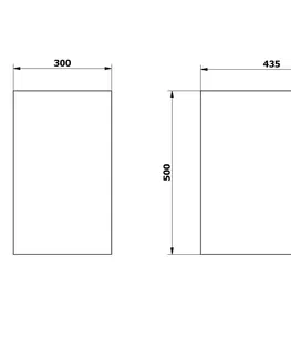 Koupelnový nábytek SAPHO ODETTA skříňka spodní dvířková 30x50x43,5cm, pravá/levá, jilm bardini DT300-1313