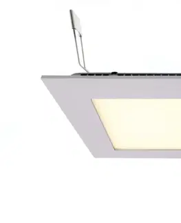 LED podhledová svítidla Light Impressions Deko-Light stropní vestavné svítidlo LED Panel Square 15 36-37V DC 13,00 W 2700 K 1000 lm 180 mm stříbrná 565157