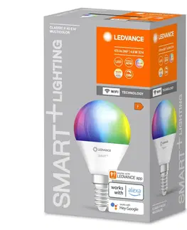 LED žárovky OSRAM LEDVANCE SMART+ WiFi P40 4,9W 230V RGBW FR E14 4058075778658