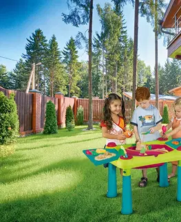 Dětské hřiště KETER Dětský stůl LIVELY TABLE | zelenofialová