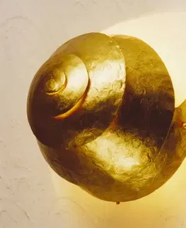 Nástěnná svítidla Holländer Nástěnné světlo Snail One ve zlaté