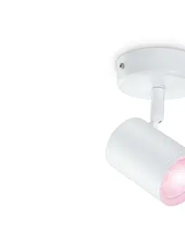 LED bodová svítidla Philips Stropní bodové svítidlo WiZ IMAGEO 8719514551879 LED GU10 4,9W 345lm 2200-6500K RGB IP20 CRI90 bílé, stmívatelné
