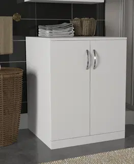 Koupelnový nábytek Kalune Design Koupelnová skříňka na pračku Benito bílá