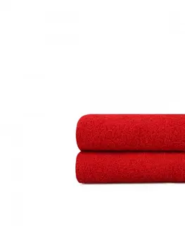 Ručníky L'essentiel Sada 2 ks ručníků REDNOTE 50x90 cm červená