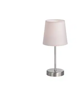 Lampy Wofi Wofi 8324.01.94.8000 - Stolní lampa CESENA 1xE14/42W/230V růžová 