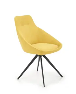 Židle Jídelní křeslo K431 Halmar Žlutá
