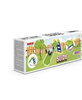 Hračky na zahradu Dolu Dětská skluzavka zelená, 133 x 72 x 45 cm