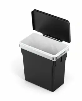 Odpadkové koše Vestavný odpadkový koš Simplehuman – 10 l, chromovaná ocel, plastový kbelík