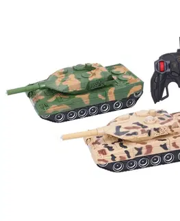 Hračky - RC modely WIKY - Autorobot tank RC s efekty 28,5cm, Mix produktů