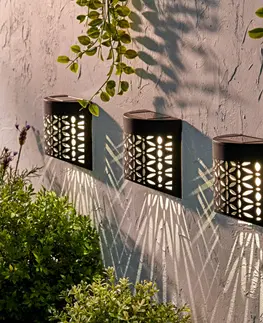 Dekorace na balkon a zahradu 3 solární nástěnná svítidla